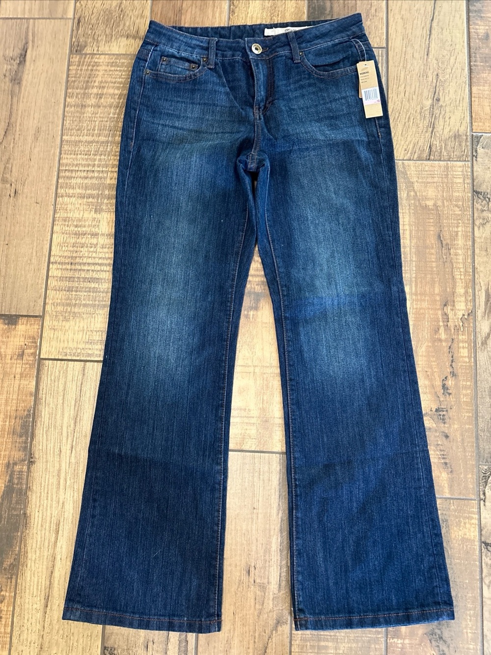 DKNY Dark Blue Wide Leg Jeans size 10 New with Tag mid rise